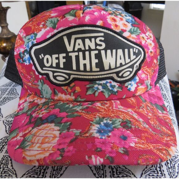 Vans Van Doren Floral Snapback Trucker Hat OS fits most EUC Unisex - Picture 2 of 5